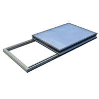 Couverture de lucarne électrique en alliage d'aluminium pour toit plat oblique, personnalisée, pour grenier, véranda, trappe d'accès en verre, fenêtre de trappe d'accès