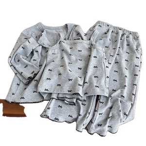 Moda otoño lindo niños ropa al por mayor tirantes + cárdigan pantalón suave niños niña <span class=keywords><strong>pijamas</strong></span> conjunto chico ropa conjunto para niñas - Product Image 1