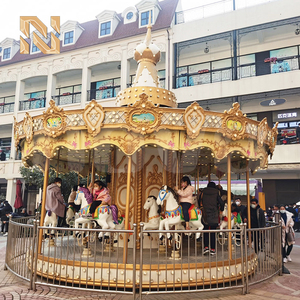 Carrusel Clásico de 16 Asientos, 5kw, 7m de Diámetro, Atracción Familiar para Parques Temáticos, Centros Comerciales, Uso en Interiores/Exteriores - Product Image 5