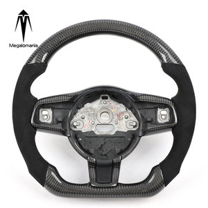 Volante de coche de fibra de carbono <span class=keywords><strong>Real</strong></span> para <span class=keywords><strong>Jaguar</strong></span> XF F-type f-pace E Pace XE volante soporte duradero Color personalizable - Product Image 1
