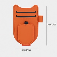 Organisateur de pare-soleil de voiture, porte-lunettes, cartes, stylos, en cuir PU, 3 compartiments, fermeture éclair durable, gain de place, design élégant, indispensable
