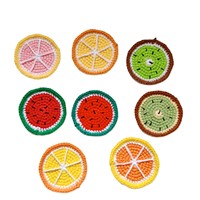 Aksesoris Rajutan Wol Buatan Tangan Asli Impor, Laris untuk Grosir, Hiasan Pakaian, Tas, dan DIY