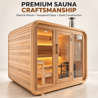 Cabine de sauna sur mesure OEM en bois naturel de haute qualité, design personnalisé pour le repos domestique et une expérience spa intérieure