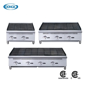 Grill à gaz commercial en acier inoxydable à réduction de bruit, contrôle manuel, pour comptoir, barbecue radiant - Product Image 1
