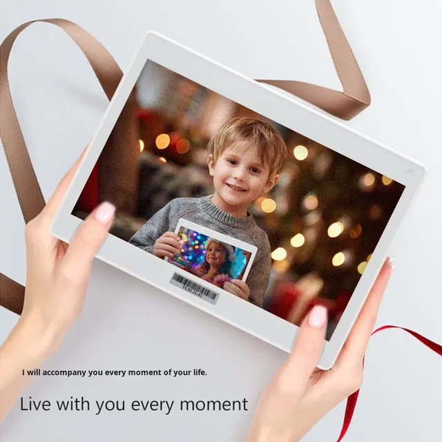7.3 Inch Spectra 6 Color E-ink Retail Signage Interactive Security Display with Bluetooth Digital Photo Frame for EAS System