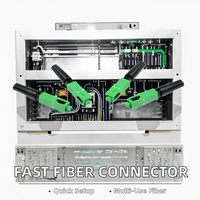 Conector de Fibra Óptica FTTH de Ensamblaje Rápido Aoptke APC SC-APC, Pre-Pulido, OEM, Azul Verde, Reutilizable