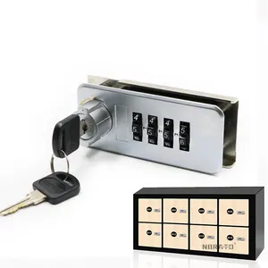 Gaveta Mobiliário ginásio Armstrong Mecânico Metal 4 Dials Digital Cabinet Combinação Locker Lock com chave mestra