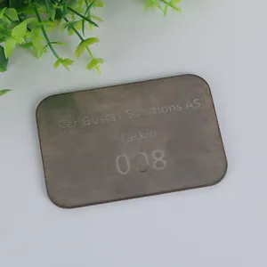 Metal Name Plate Plate High Quality Cheap Stainless Steel Custom Logo Metal Home Decoration Aluminum Nameplate Plaque Letters Aluminum Sign WJ