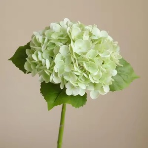 Flores de Hortensia Artificiales de Tacto Real, Tendencia 2026, Venta Caliente, Hortensias de Látex Verdes y Blancas para Decoración de Bodas y Hogar - Product Image 1