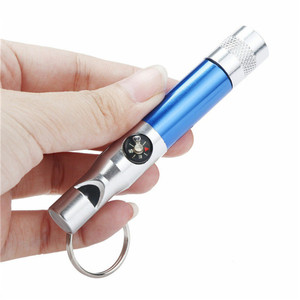 Móc Khóa Mini 3 Trong 1 Cầm Tay Đèn Pin Móc Khóa Sinh Tồn Tốt Nhất Ngoài Trời Còi Có La Bàn - Product Image 5