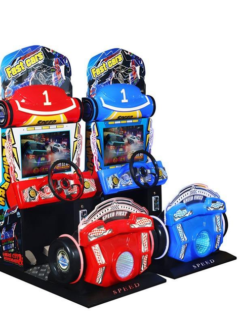 Racing Simulator Games Integrated Driving Rig With Pedals Shifter Button Box and Display Screen Realistic Equipment