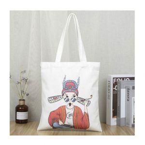 Bolsa de Compras de Lona de Algodón Reutilizable Ecológica de Diseño Personalizado en Oferta - Product Image 1