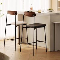Tabouret de bar en métal de style nordique, hauteur réglable 45-65 cm, tendance, luxe léger, usage commercial pour petits appartements, café