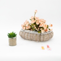 Panier à fleurs décoratif fait à la main, vente en gros, panier à fleurs suspendu, vente en gros, 1 pièce