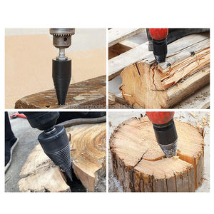 Foret à bois <span class=keywords><strong>de</strong></span> 38/42/45mm séparateur <span class=keywords><strong>de</strong></span> bois <span class=keywords><strong>de</strong></span> chauffage foret cône à bois alésoir poinçon conducteur foret étagé outil <span class=keywords><strong>de</strong></span> travail du bois - Product Image 2