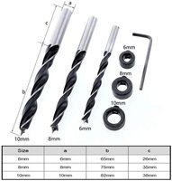 Kit de gabarit manuel pour le positionnement d'outils en bois, perceuse pour le travail du bois, perforateur pour les joints à chevilles