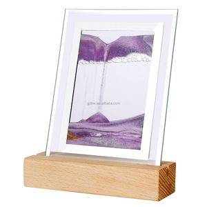 3d移动沙艺术框架圆形眼镜深海沙景运动展示桌面装饰流动绘画液体沙艺术 - Product Image 6