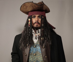 Personaje de película pirata celebridad figura de cera de tamaño real a <span class=keywords><strong>la</strong></span> venta - Product Image 1