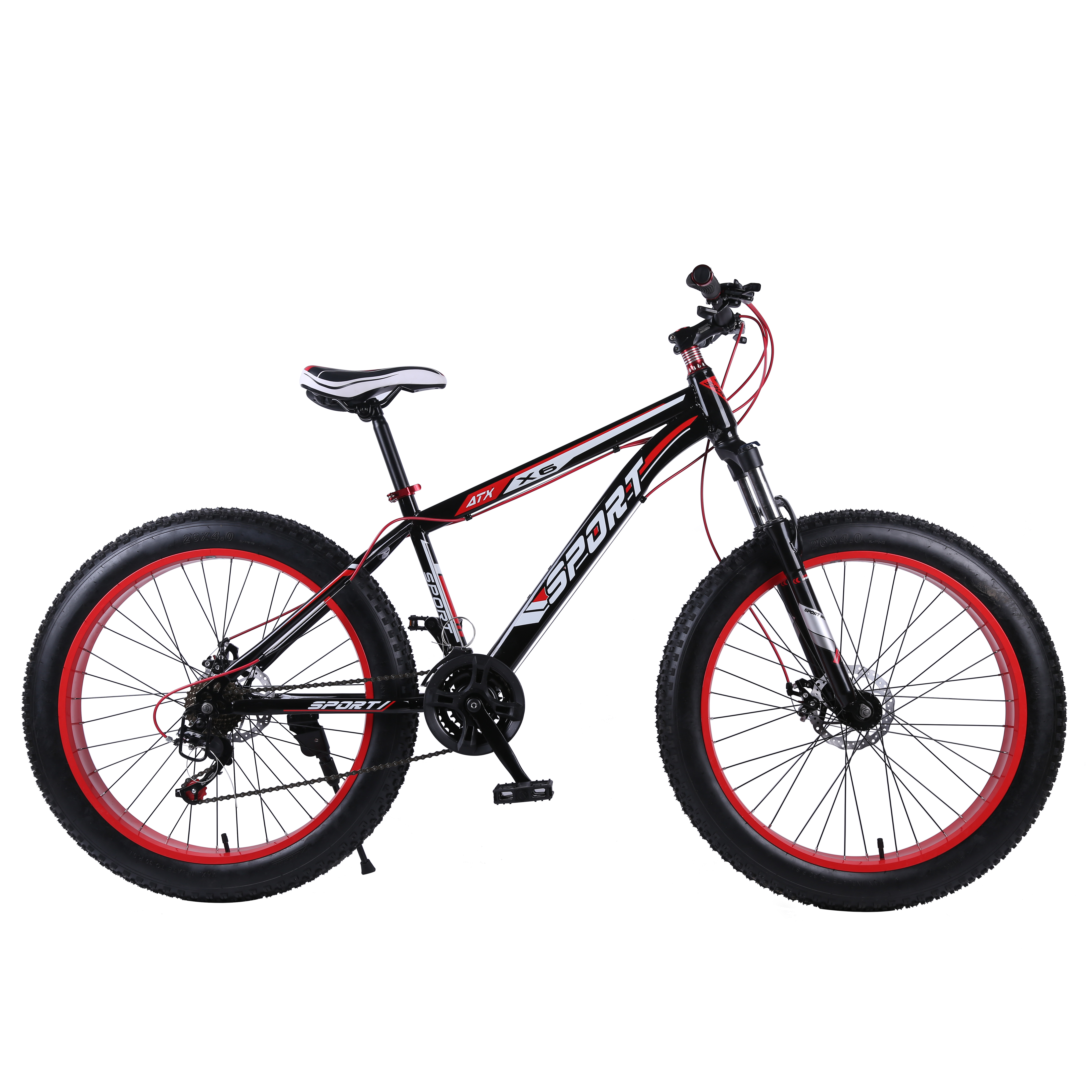 Snow Bike - 21 Speed Disc Brake Adult Bicycle for Fun Rides