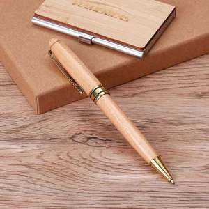 Ensemble cadeau de bureau réutilisable et portable en bambou écologique pour accueillir les invités - Product Image 2