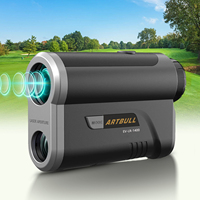 Télémètre laser extérieur de chasse avec écran OLED rouge à 7x d'amplification, portée de 1400 yards