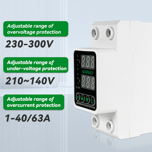 Avp 40A 63A 80A 100A 110V 220V 230V Ba hiển thị Ba 3 giai đoạn có thể điều chỉnh 2P AC DC trên và dưới Điện áp bảo vệ hiện tại - Product Image 3