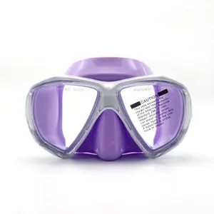 Oem Logo Multi Color Optie Gehard Glas Lens Duikmasker Kinderen Zwemmasker Siliconen Duikbril