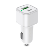 Chargeur de voiture USB C 78W PD65W QC3.0 18W double port, adaptateur d'alimentation rapide pour véhicule