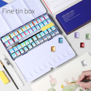 Giorgione - Juego de Pinturas de Acuarela Sólida de 36 Colores al por Mayor, Incluye Acuarelas Metálicas Brillantes, con Regalos - Product Image 4