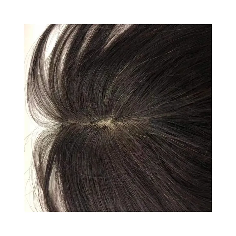 उच्च घनत्व क्लिप रेशम आधार बाल टौपी में उच्च घनत्व महिलाओं आधार प्राकृतिक मानव बाल टौपी कुंवारी बाल अव्वल