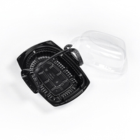 Boîtes à emporter portables en plastique pour poulet rôti et canard avec poignée emballage blister anti-buée