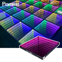 Plancher de danse LED RGB 3D magnétique sans fil/infinité pour DJ, fêtes et mariages