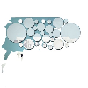 Geometric <b>Circle</b> Acrylic 3D Stereo Removable <b>Mirror</b> <b>Wall</b> Sticker Eco-Friendly Home Decoration - Product Image 3