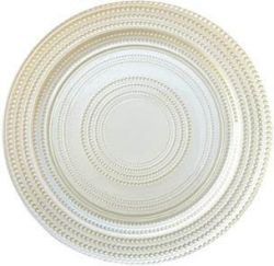 Assiettes de charge en laiton vaisselle forme ronde Thanksgiving pièce maîtresse argent fruits servant assiette de chargeur - Product Image 2