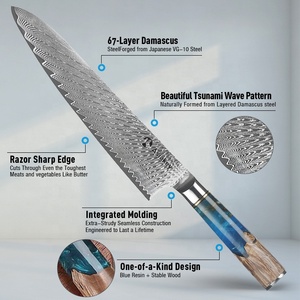 Set di Coltelli da Cucina in Acciaio Damascato Inossidabile <span class=keywords><strong>a</strong></span> Buon Prezzo, Innovazioni per la Casa, Migliori Coltelli Giapponesi per <span class=keywords><strong>Chef</strong></span> Domestici - Product Image 2