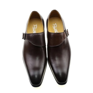 High Quality Handmade Genuine Leather Shoes <b>Men</b> Single Button Slip-On Handmade <b>Dress</b> Shoes Oxfords Loafer Party Shoes - Product Image 4