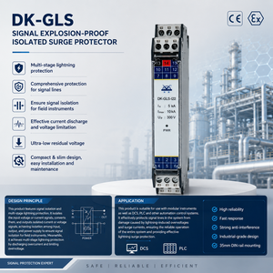 Aislador de Señales DK-<span class=keywords><strong>GLS</strong></span> con Protección Contra Sobretensiones por Rayos, Bajo Voltaje Residual, Supresor de Picos de Señal, Dispositivo de Protección Contra Sobretensiones a Prueba de Explosiones - Product Image 1