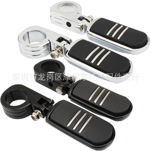 Moshark Motorcycle Footrest <b>Bracket</b> CNC Aluminum Black <b>Silver</b> For Harley Modification Pedals Handlebar Accessories - Product Image 1