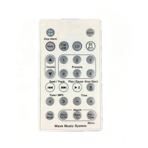 Télécommande audio couleur noir, argent, gris, blanc compatible avec le système musical <span class=keywords><strong>BOSE</strong></span> Wave 1ère, 2ème et 3ème génération - Product Image 1