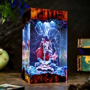 Lámpara de Resina Anime Hell Spawn OEM/ODM, Guerrero Demoníaco, Diorama de Epoxi, Decoración de Escritorio de Fantasía Oscura, Exhibición para Cuarto de Jugadores, Regalo Único para Él - Product Image 5