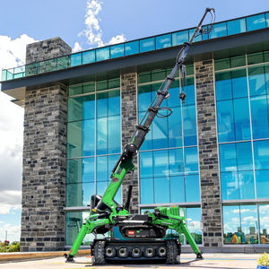 Heavy Duty 5ton 8ton 10ton 12ton 14ton Spider Crawler Crane Elevador Polipasto Cortina de vidrio Elevador de pared con pluma telescópica - Product Image 1
