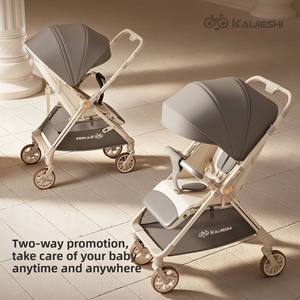 Cochecito <span class=keywords><strong>de</strong></span> Bebé Plegable <span class=keywords><strong>de</strong></span> Acero con Alto Contenido <span class=keywords><strong>de</strong></span> Carbono, con Frenos en las 4 Ruedas - Product Image 4