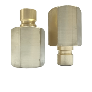 Hình lục giác núm vú đồng thau nữ để nam <span class=keywords><strong>NPT</strong></span> chủ đề ống khớp nối phụ kiện với xử lý bề mặt mịn - Product Image 4