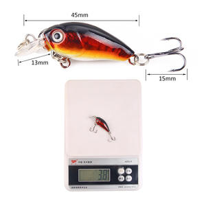 Señuelo Minnow 4.5cm/3.8g Rocker Pequeño y Grueso de Material ABS, Cebo Duro con Anzuelos para Barbel Blanco y Lubina de <span class=keywords><strong>Boca</strong></span> <span class=keywords><strong>Grande</strong></span>, Aparejos de Pesca - Product Image 4