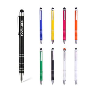 Bolígrafo de Metal con Logotipo Personalizado Grabado con Láser, Bolígrafo Promocional de Estilo Novedoso con Pantalla Táctil Multicolor - Product Image 1