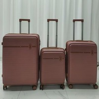 Valise trolley rigide en PP avec 4 roues pivotantes, bagage de voyage tendance, vente en gros, OEM ODM