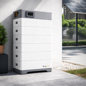 แบตเตอรี่โซลาร์แบบเรียงซ้อนได้รุ่นใหม่ แรงดันสูง 5kWh/10kWh/20kWh ระบบกักเก็บพลังงาน LiFePO4 ไฮบริดกริด ระบายความร้อนด้วยอากาศ - Product Image 4