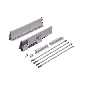 Glissière de tiroir d'équitation de luxe à amortissement réglable Pompage latéral en acier 3D - Product Image 1