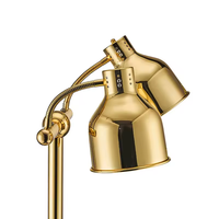 Lampe chauffante de présentation d'aliments de luxe en or et argent TY-0006 pour la restauration