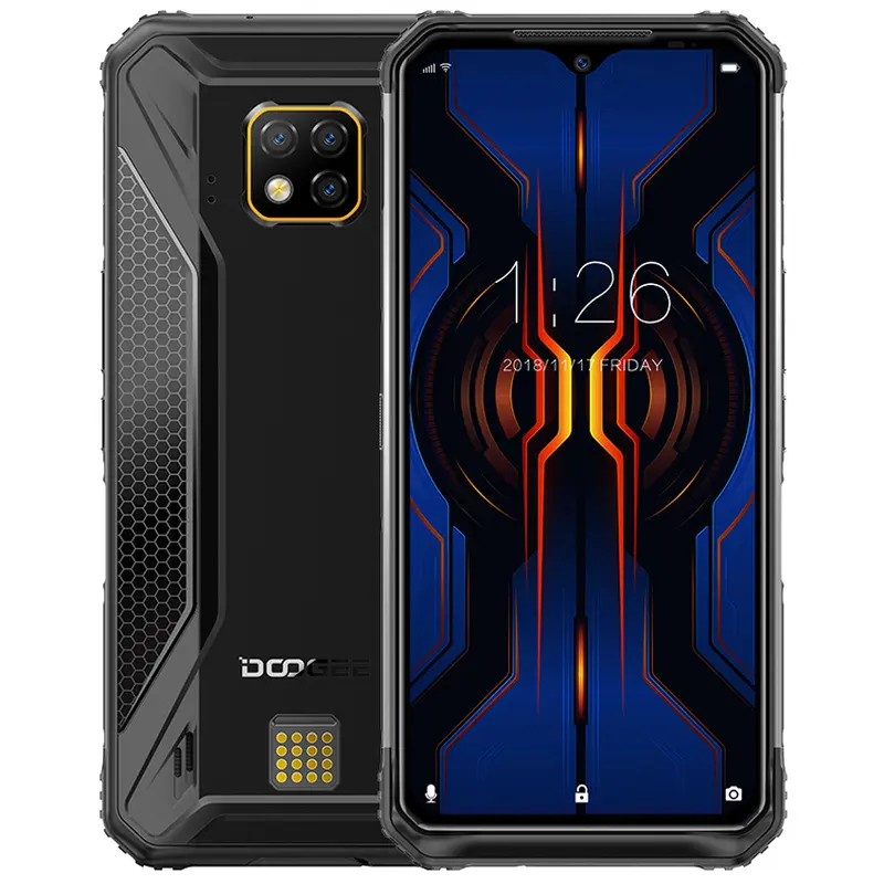 DOOGEE S95 Ponsel Pintar IP68 Kasar, Ponsel Pintar 6.3 "Helio P90 Octa Core 6GB 128GB 48MP Kamera Tiga Android 9.0 5150MAh